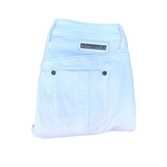 Vintage Burberry Doverdale Capris White Size 28 - Picture 6 of 12